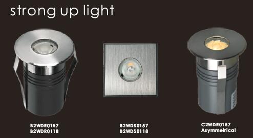 pequeño tipo 45° de 1 * 2 W | La luz asimétrica 35° enterró la luz del piso del LED Inground 0