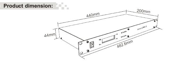 8 canales de salida DMX512 Artnet - a - sistema de control de Ethernet del convertidor de DMX 0