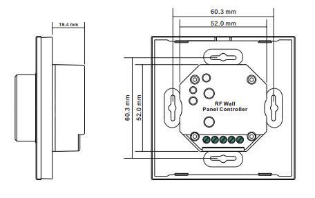 Amortiguador rotatorio de la moda 3V RF LED con el interruptor y funciones de oscurecimiento lisas del brillo 7