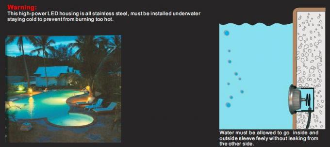C4D1216 C4D1218 12pcs * la piscina subacuática asimétrica de 2W o de 3W enciende el acero inoxidable, lámpara de la piscina del LED resistente a la corrosión 3