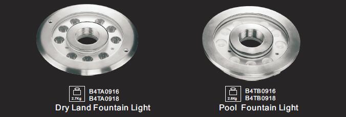 Boca sumergible Ring Fountain Light o lámpara central de la piscina de Ejective LED para la demostración de la danza del agua de la música 1