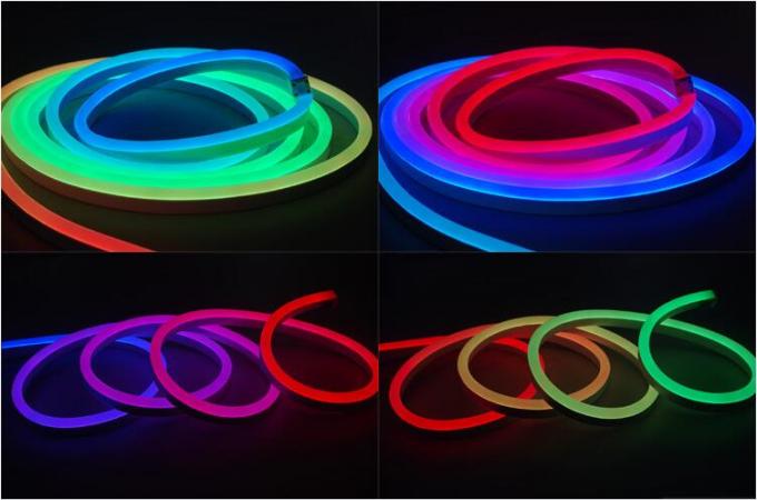 Luces de neón de la cuerda de DMX512 Digitaces LED, resistente ULTRAVIOLETA de neón Bendable del LED Flex Light 3