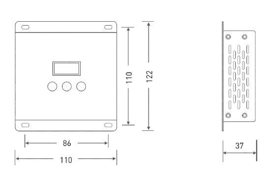 5A * 5 decodificador de Constant Voltage Output DMX del regulador de los canales RGBWY LED 4
