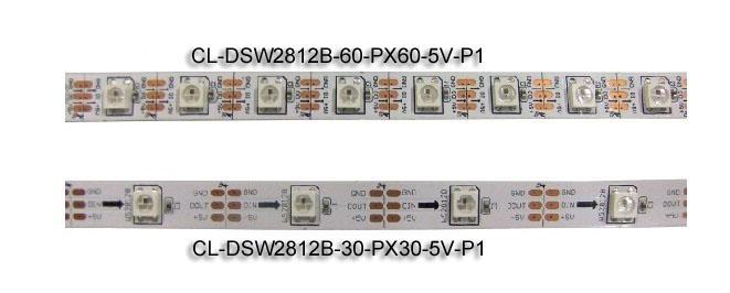 Pixeles direccionables/M y 30 LED/M de las luces de tira de 5VDC WS2812B Digitaces LED 30 1