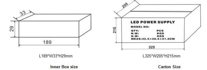 la vivienda de aluminio tamaño pequeño 170~250VAC de la fuente de alimentación de la prenda impermeable LED de 30W IP67 entró 2