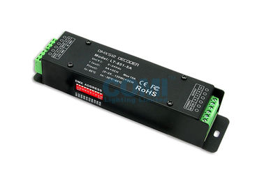 5 ~ decodificador del CV RGB DMX del regulador de 24V 15A LED con el zócalo verde del terminal DMX512